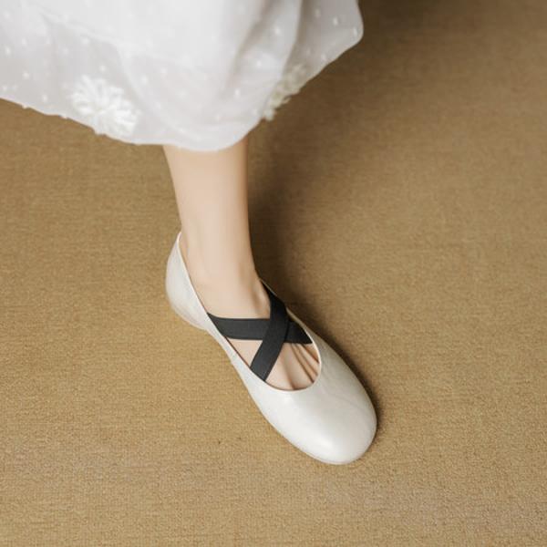 Handcrafted Leather Women's Shoes: Elegance Meets Luxury Quality(EcqiHC-8218)