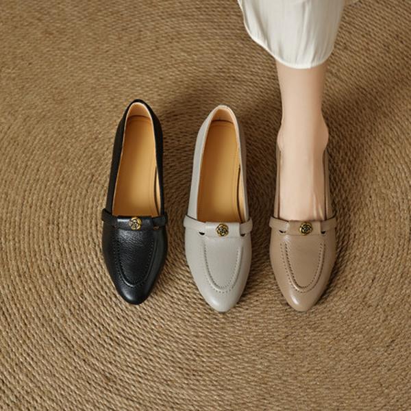 Handcrafted Genuine Leather Women’s Shoes: Luxurious Elegance & Quality(EcqiH-8215)
