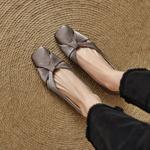 Elegant Luxury Handcrafted Leather Women's Shoes with Exquisite Craftsmanship(EcqiH-8216)