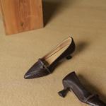 Elegance in Every Stitch: Handcrafted Luxury Leather Women's Shoes(EcqiH-8206)