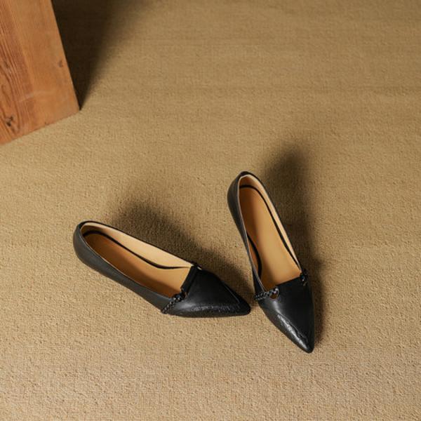 Elegance in Every Stitch: Handcrafted Luxury Leather Women's Shoes(EcqiH-8206)