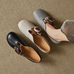 Handcrafted Leather Women’s Shoes: Elegant Luxury & Artistry(EcqiH-8239)