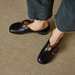 Handcrafted Leather Women’s Shoes: Elegant Luxury & Artistry(EcqiH-8239)