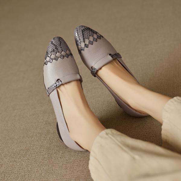 Handcrafted Genuine Leather Women’s Shoes: Elegance Redefined(EcqiH-8250)