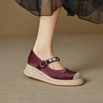 Handcrafted Leather Women's Shoes: Luxury Elegance and Quality(EcqiH-8232)