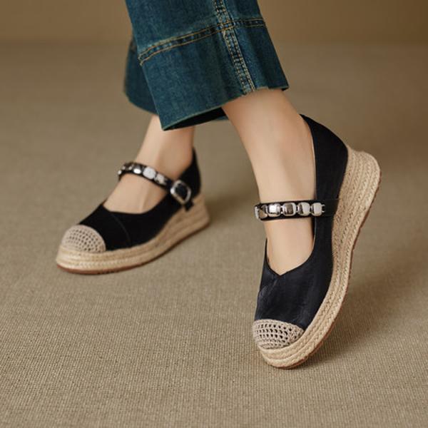 Handcrafted Leather Women's Shoes: Luxury Elegance and Quality(EcqiH-8232)