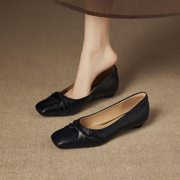 Handcrafted Luxury Leather Women's Shoes for Elegance(EcqiH-8256)