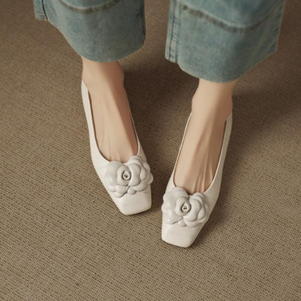 Handcrafted Genuine Leather Women's Shoes: Luxury, Elegance, and Artistry.(EcqiH-8258)