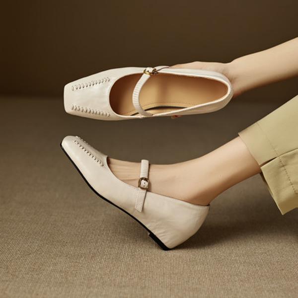 Handcrafted Luxury Leather Women's Shoes for Elegance(EcqiH-8262)