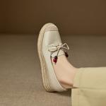 Elegant Handmade Leather Woman Shoes – Luxurious Craftsmanship(EcqiH-8265)