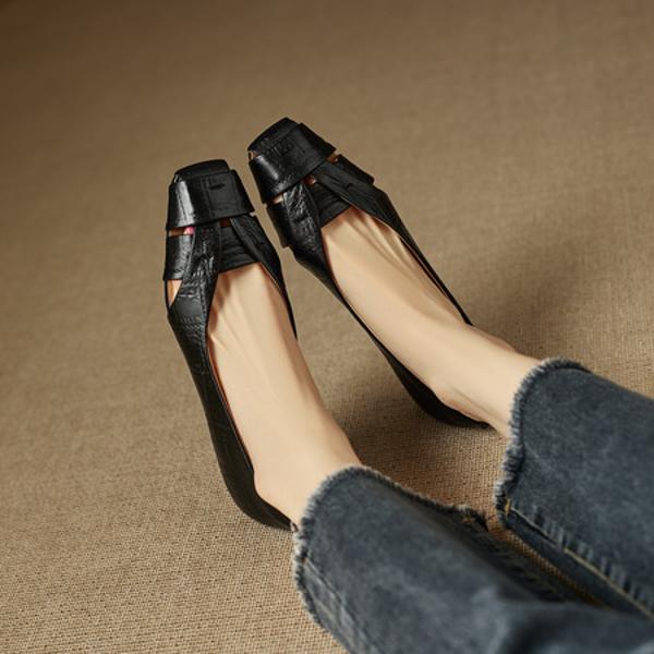 Elegant Handcrafted Leather Women's Shoes of Luxury(EcqiH-8260)