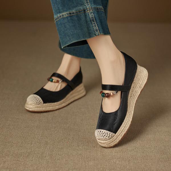 Exquisite Handmade Genuine Leather Women's Shoes for Elegant Luxury(EcqiH-8269)