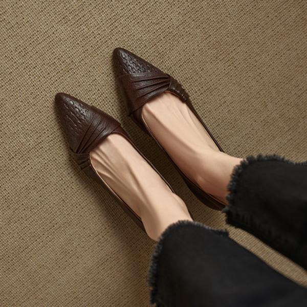 Handcrafted Luxury Leather Women's Shoes: Unmatched Craftsmanship & Elegance(EcqiH-8292)