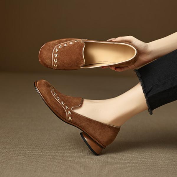 Exquisite Handcrafted Genuine Leather Women’s Shoes(EcqiHL-8295)