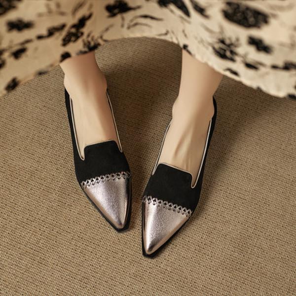 Handcrafted Leather Women's Shoes: Elegance in Every Stitch(EcqiHL-8289)