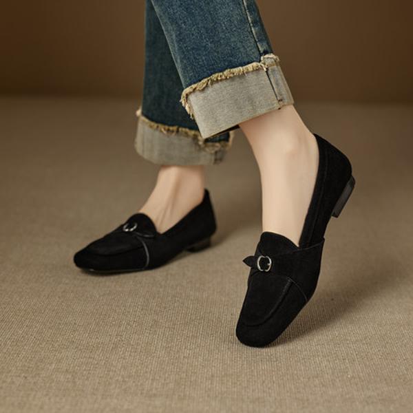 Handcrafted Luxury Genuine Leather Women's Shoes: Elegance in Every Stitch(EcqiHC-8285)