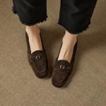 Handcrafted Luxury Genuine Leather Women's Shoes: Elegance in Every Stitch(EcqiHC-8285)