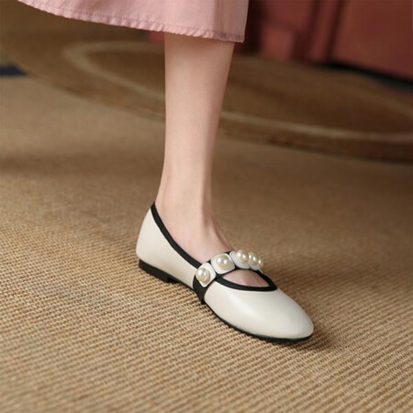 Handcrafted Luxury Leather Women's Shoes - Elegance(EdamaijiaZ-8516)