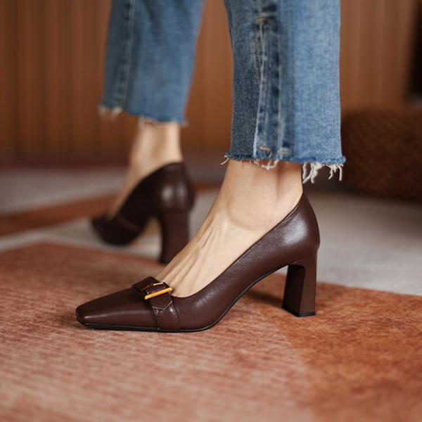 Exquisite Handcrafted Leather Women's Shoes: Luxury Meets Elegance(Edamaijia9015)