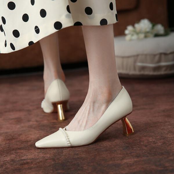 Exquisite Handcrafted Leather Women's Shoes in Luxurious Elegance(Edamaijia9035)