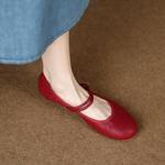 Exquisite Handmade Leather Women's Shoes for Timeless Elegance(Edamaijia9165)