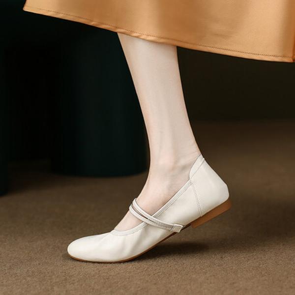 Exquisite Handmade Leather Women's Shoes for Timeless Elegance(Edamaijia9165)