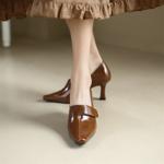 Handcrafted Luxurious Genuine Leather Women's Shoes for Elegant Style(Edamaijia81011)
