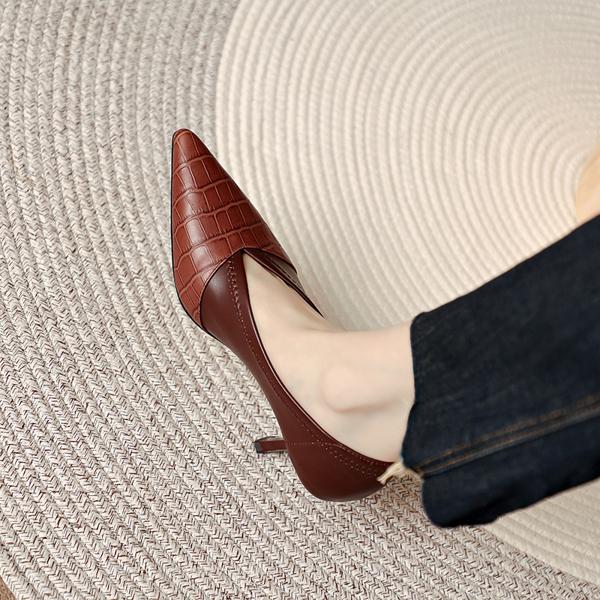 Exquisite Handmade Leather Women's Shoes: Luxury & Elegance(Edamaijia8056A)