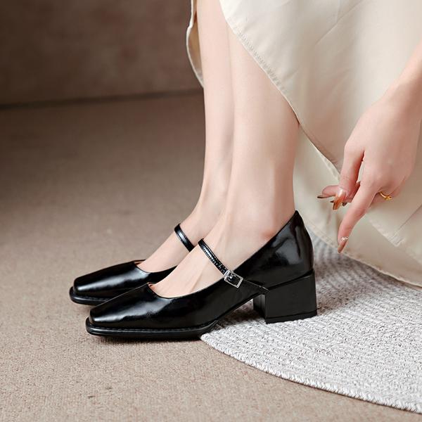 Handcrafted Leather Women's Shoes: Timeless Elegance and Luxury(Edamaijia8629A)