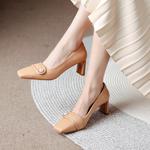 Handcrafted Genuine Leather Women's Shoes - Elegant Luxury Quality(Edamaijia8673A)
