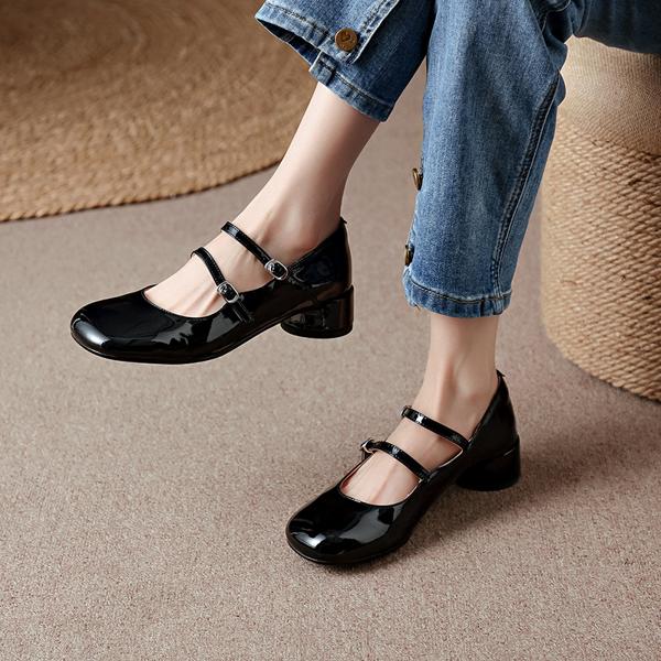 Exquisite Handmade Leather Women's Shoes: Luxurious Craftsmanship and Elegance(Edamaijia8815A)