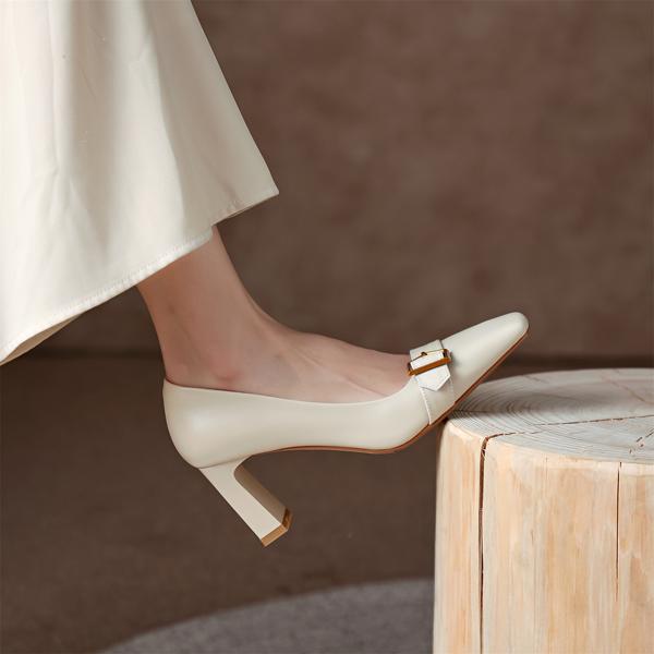 Elegant Handcrafted Leather Women’s Shoes - Luxurious Quality(Edamaijia9015A)