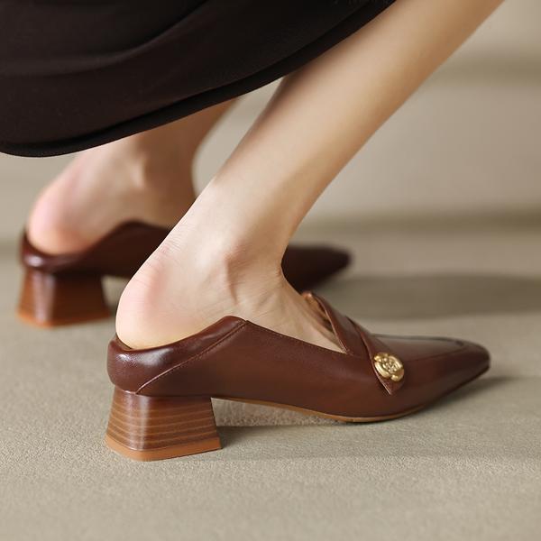 Handcrafted Luxury Leather Shoes for Elegant Women(EdamaijiaZ81097)