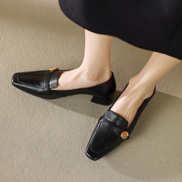 Handcrafted Luxury Leather Shoes for Elegant Women(EdamaijiaZ81097)