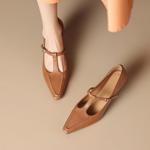 Handcrafted Luxury Leather Women’s Shoes - Elegant Design, Exceptional Quality(Edamaijia81092)
