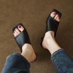 Elegant Handmade Genuine Leather Women's Shoes - Luxurious Craftsmanship(Edamaijia856F)