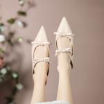 Handcrafted Genuine Leather Women's Shoes: Elegant, Luxurious Craftsmanship(Edamaijia81129F)