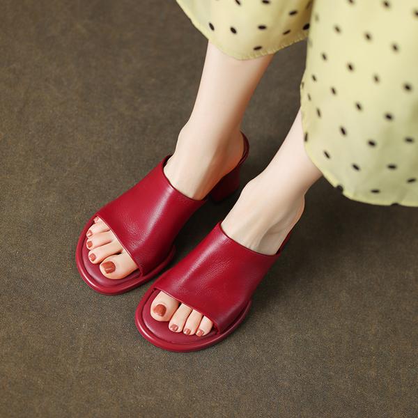 Exquisite Handcrafted Leather Women's Shoes: Elegance Meets Luxury(Edamaijia81255F)