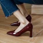 Handcrafted Leather Women's Shoes - Elegance Meets Luxury Quality(Edamaijia9266F)