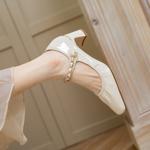 Handcrafted Luxury Leather Women's Shoes: Exquisite Craftsmanship and Elegance(Edamaijia9267F)