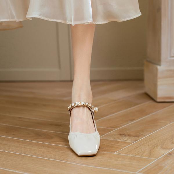 Handcrafted Luxury Leather Women's Shoes: Exquisite Craftsmanship and Elegance(Edamaijia9267F)