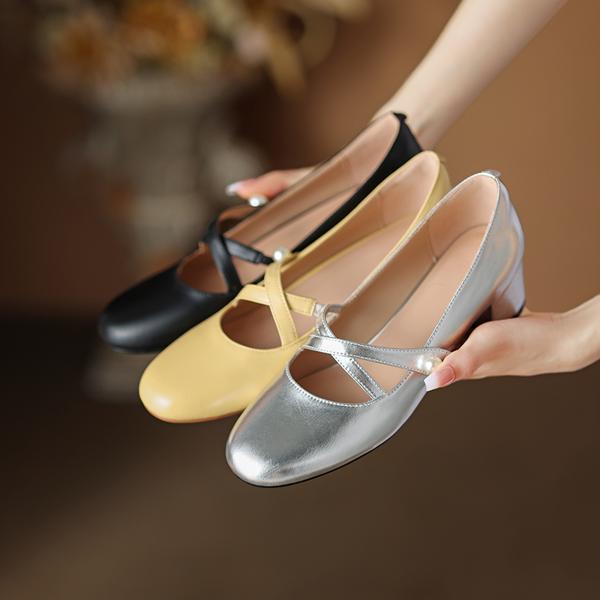 Luxury Handmade Leather Women's Shoes: Elegance in Every Stitch(Edamaijia81317F)