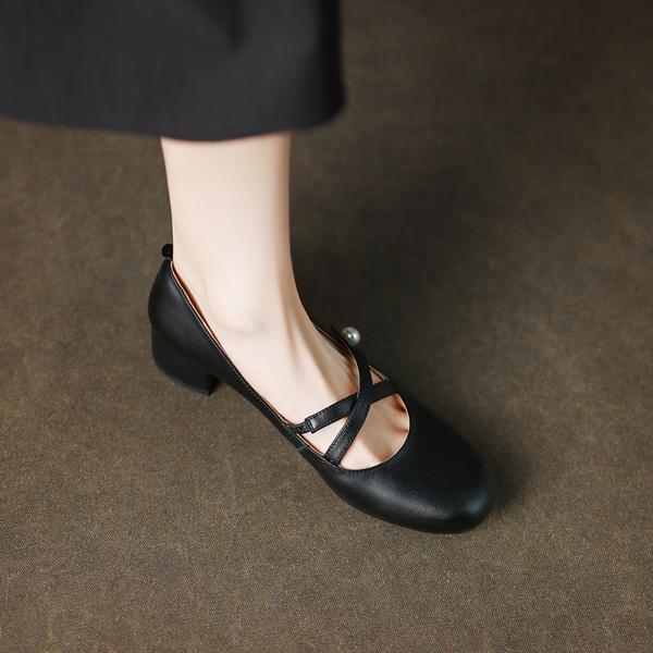 Luxury Handmade Leather Women's Shoes: Elegance in Every Stitch(Edamaijia81317F)