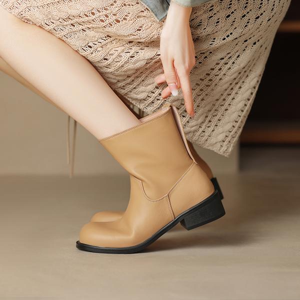 Handcrafted Leather Women's Shoes: Luxurious Elegance Redefined(Edamaijia8803F)