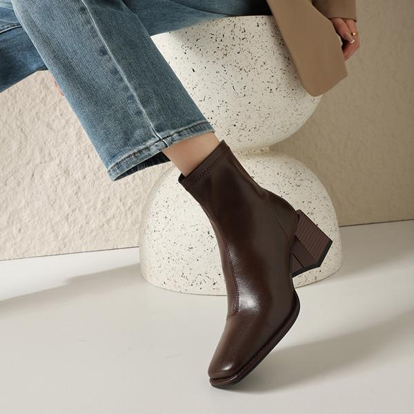 Elegant Handcrafted Leather Women's Shoes - Luxury Quality(Edamaijia81361F)