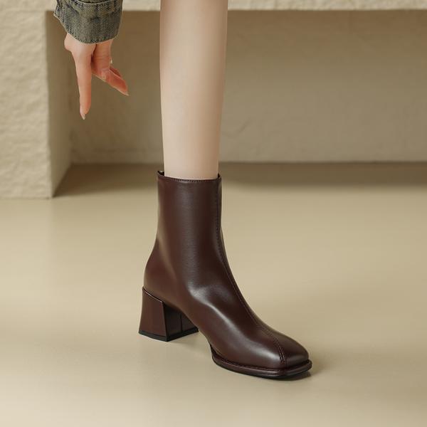 Exquisite Handcrafted Genuine Leather Women's Shoes for Luxe Elegance(Edamaijia8606F)