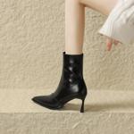 Elegance in Handcrafted Genuine Leather Women's Shoes(Edamaijia81376F)