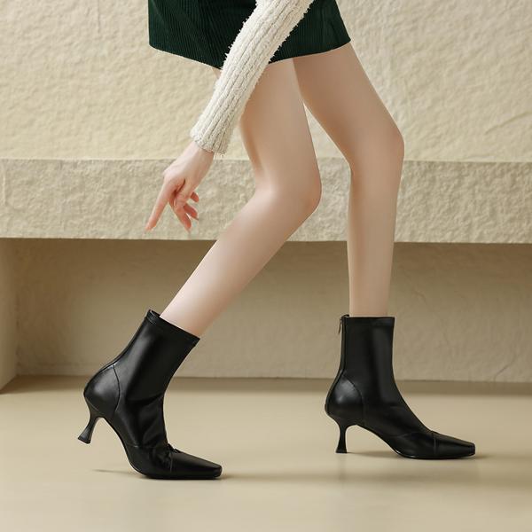 Elegant Handcrafted Leather Women's Shoes: Premium Quality and Luxurious Craftsmanship(Edamaijia81383F)