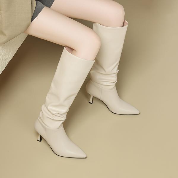 Handcrafted Luxury Leather Women's Shoes - Elegance Refined(Edamaijia8905F)