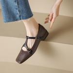 Handcrafted Luxury Genuine Leather Women's Shoes - Elegant Craftsmanship(Edamaijia81629WF)